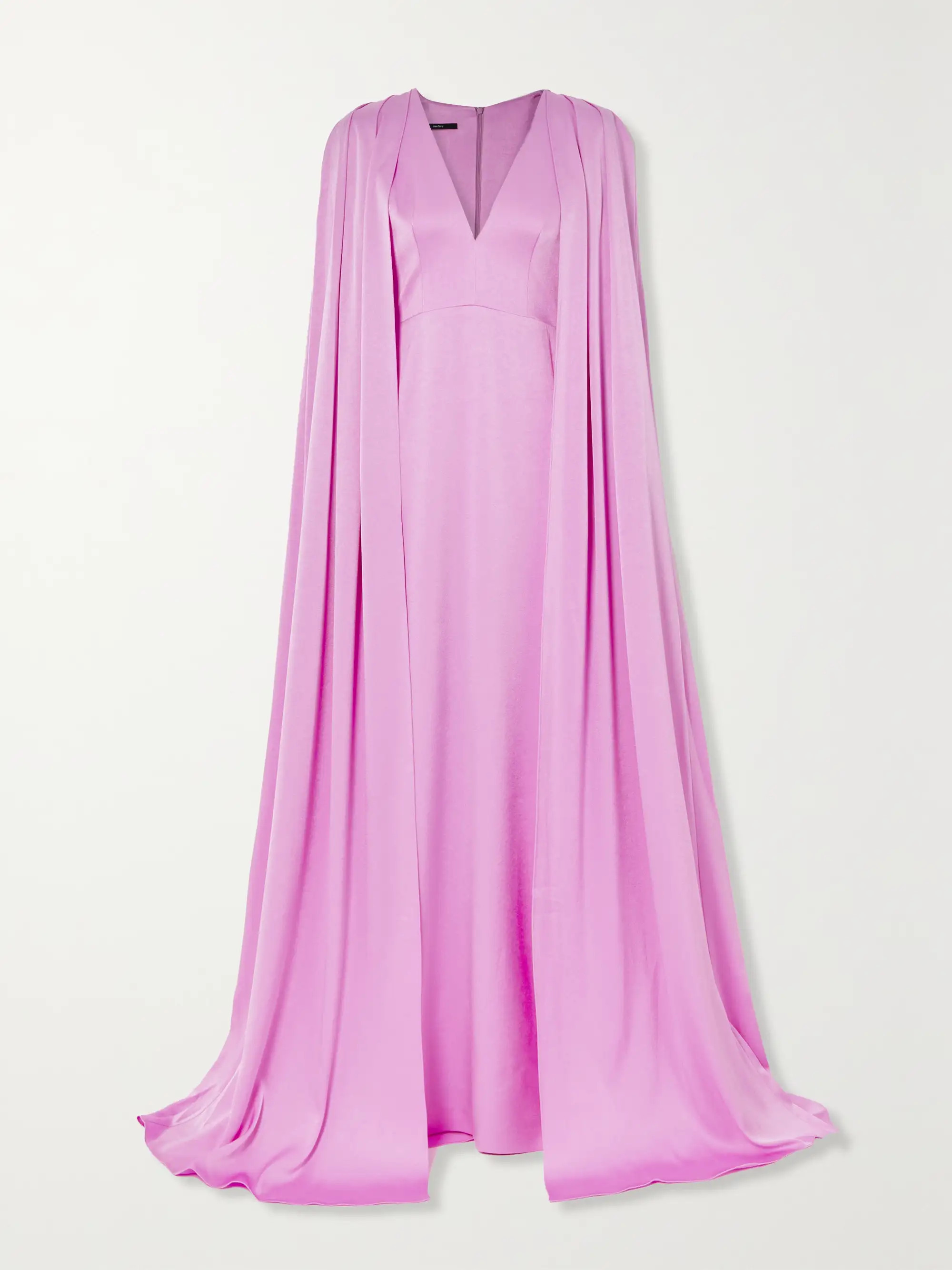 ALEX PERRYHudson cape-effect satin-crepe gown | NET-A-PORTER (US)