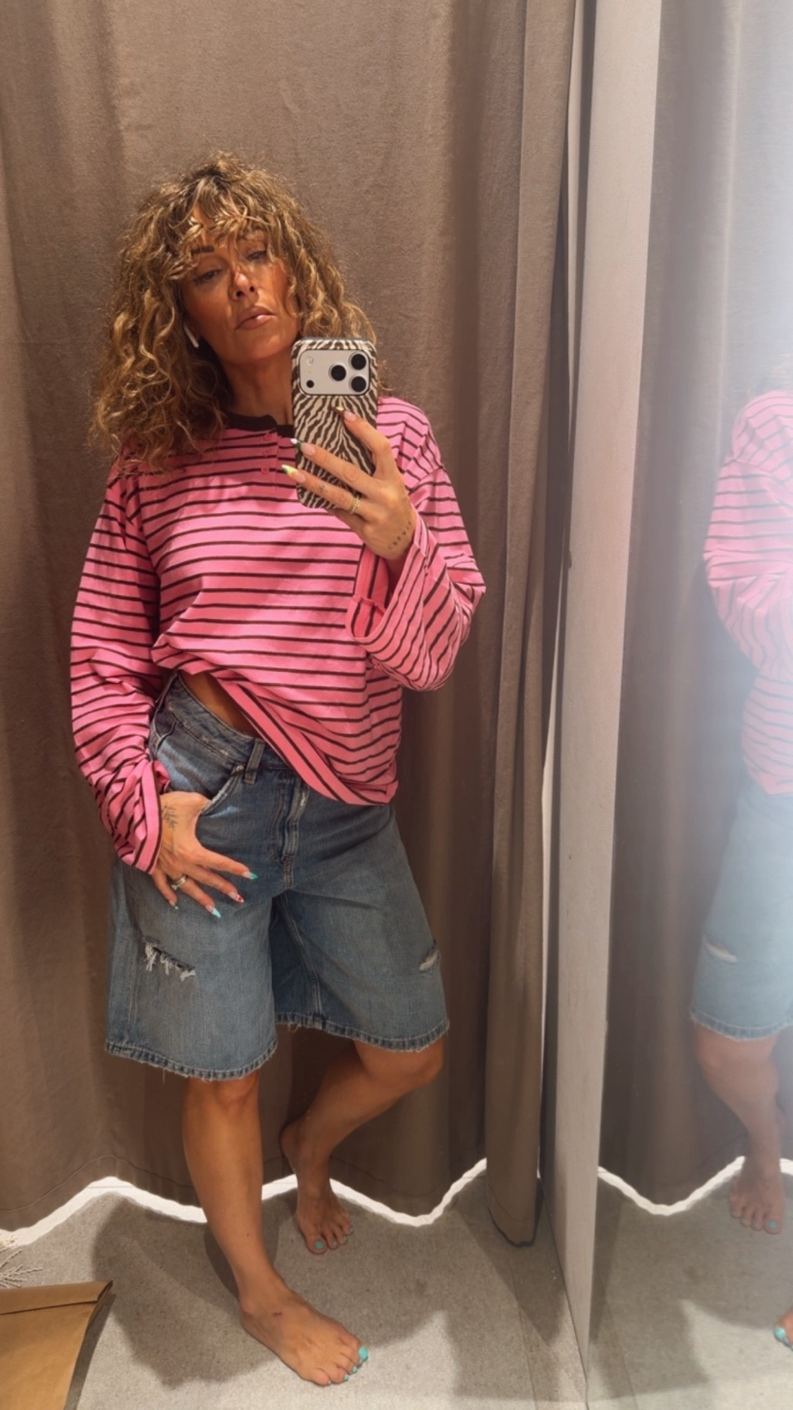 Wearing a size small and a shirt and a size 2 in the shorts ￼