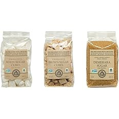 India Tree Coffee & Tea Sugar Variety Pack - White, Brown, and Demerara Sugar | Amazon (US)