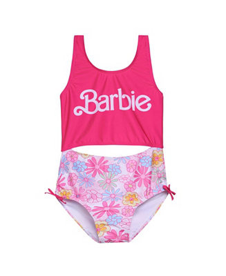 Barbie Little Girls One Piece Bathing Suit to - Macy's | Macy's