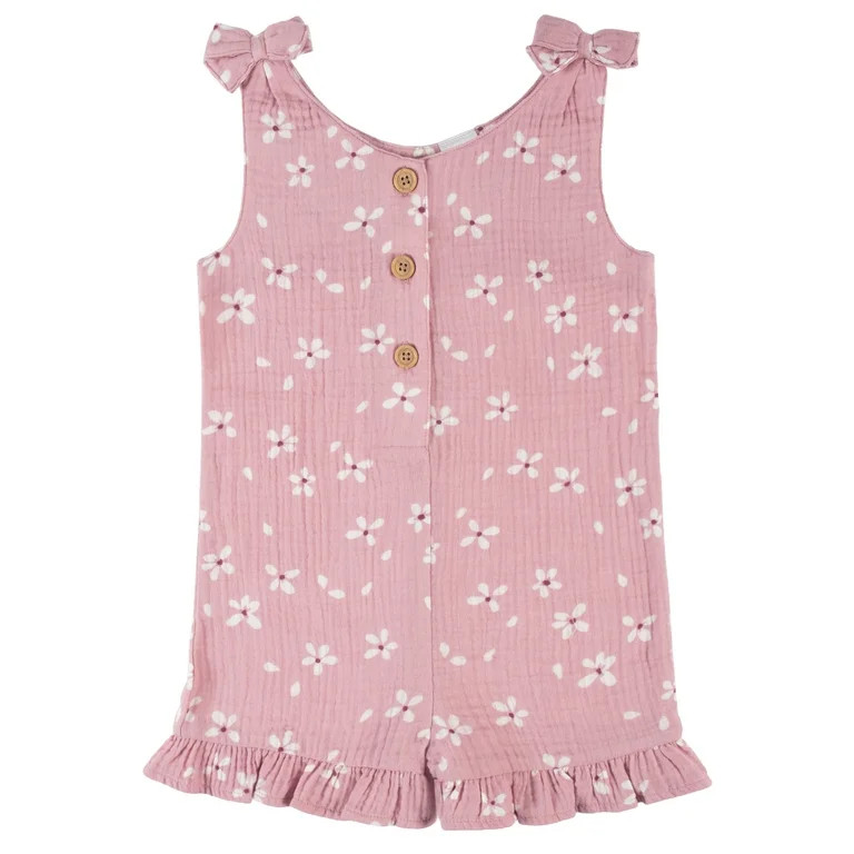 Modern Moments by Gerber Baby & Toddler Girls Gauze Romper, (12M - 5T) | Walmart (US)