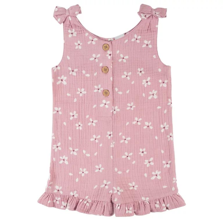 Modern Moments by Gerber Baby & Toddler Girls Gauze Romper, (12M - 5T) - Walmart.com | Walmart (US)