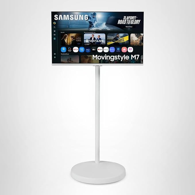 Samsung The Movingstyle Essential 32" 4K UHD Smart Monitor with Adjustable Rolling Stand, Smart T... | Amazon (US)