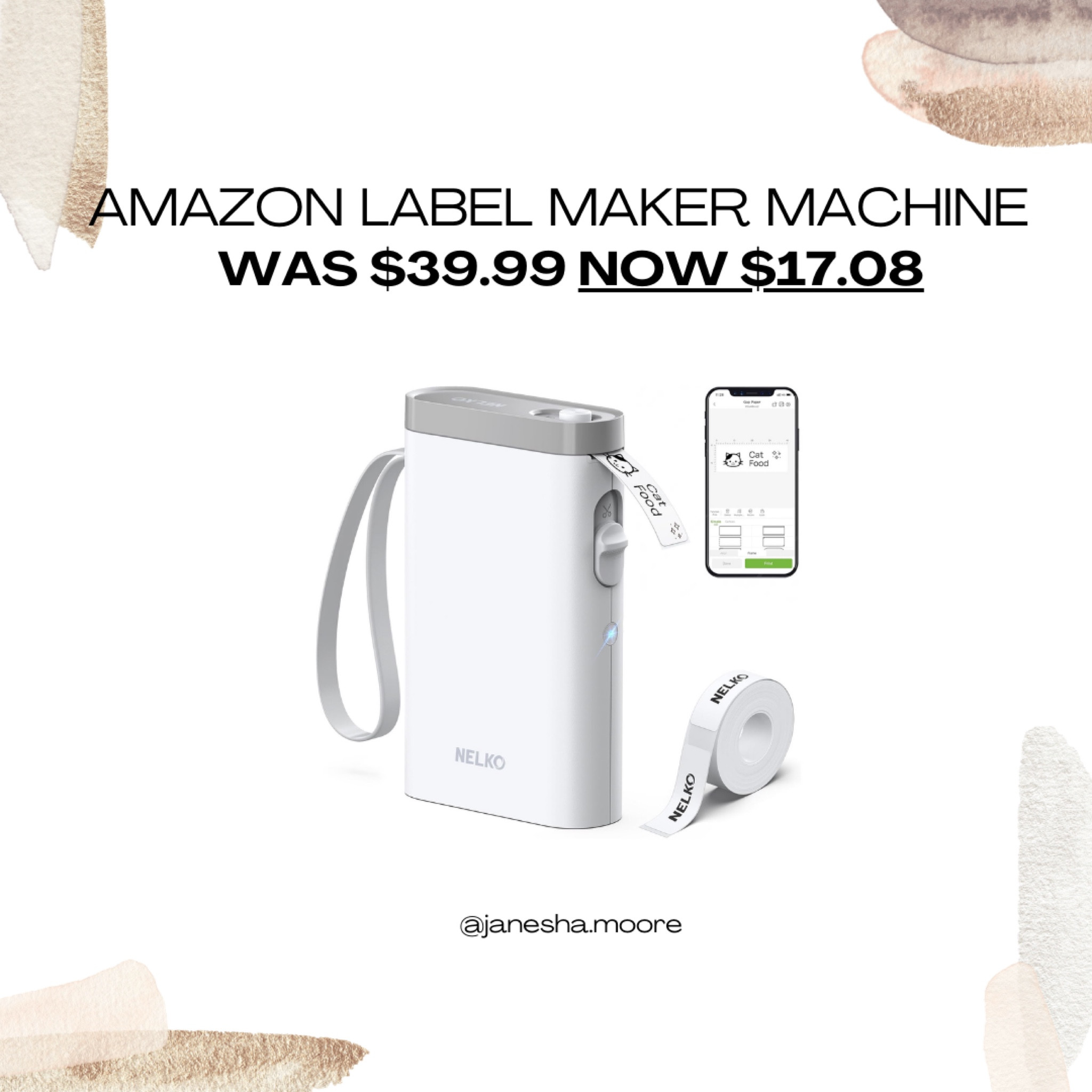 Amazon Label Maker Machine | WAS $39.99 NOW $17.08

#LTKsalealert #LTKhome