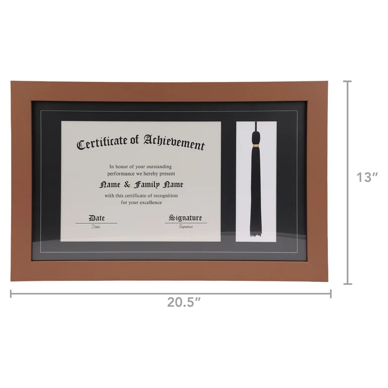 Diploma Frame with Tassel Holder, 11" x 8.5", Graduation by Way To Celebrate | Walmart (US)