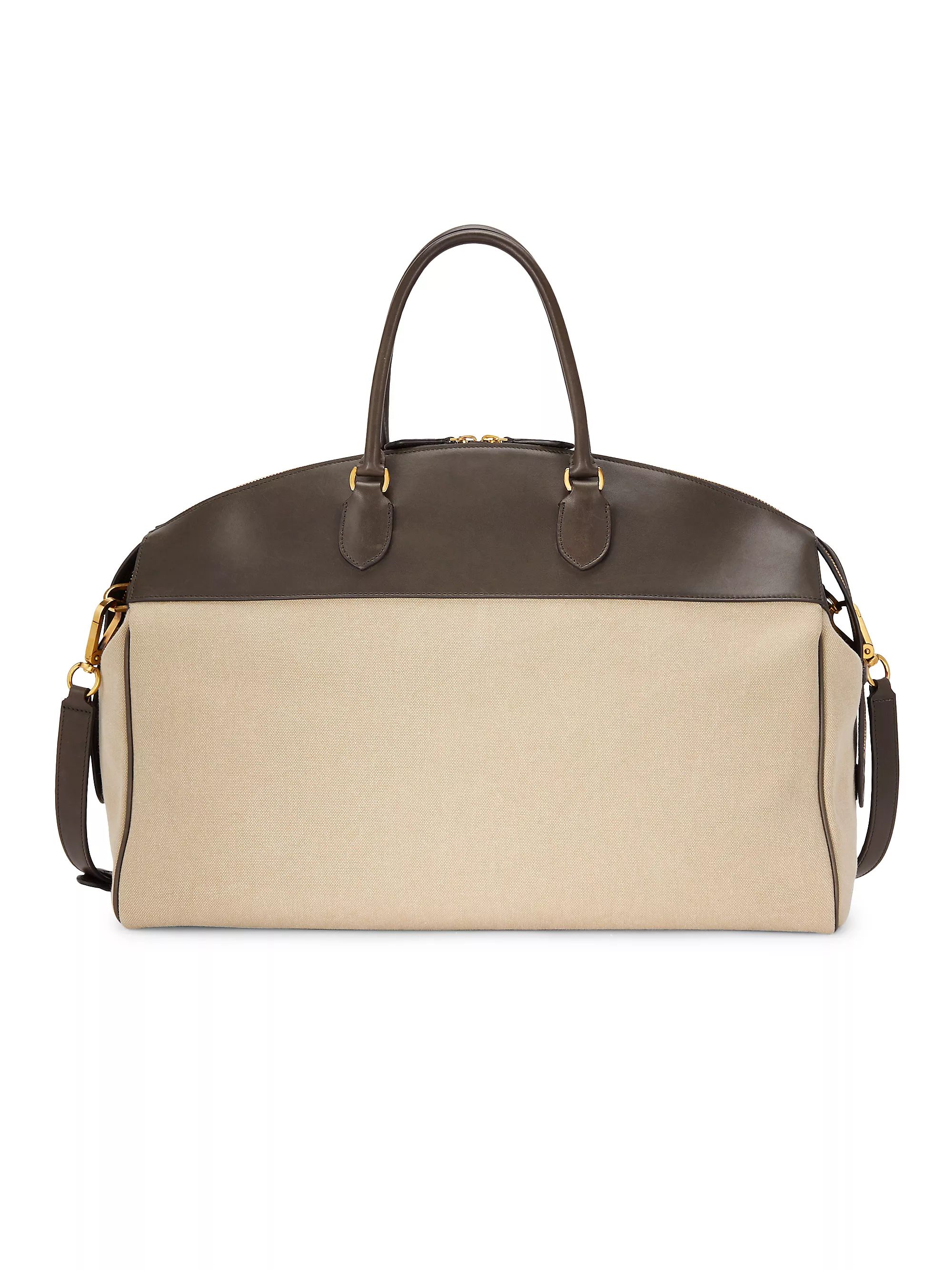 George Leather & Canvas Duffel Bag | Saks Fifth Avenue