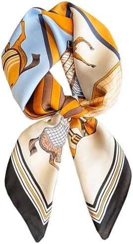 Dailyacc Hair Bandanas Scarf For Women Lightweight Fashion Neck Silk Satin Head Scarves For Sleep... | Amazon (US)