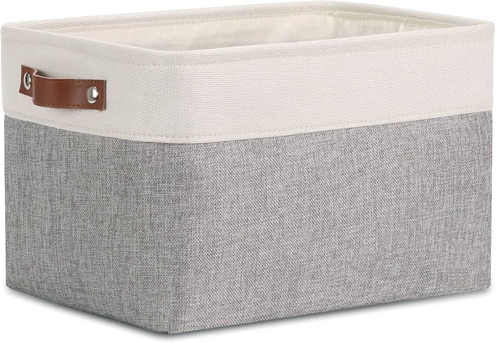 DULLEMELO Fabric Storage Basket for Shelves/Closets, Collapsible Rectangle Basket for Organizing ... | Amazon (US)
