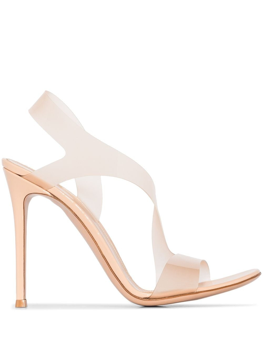 Gianvito Rossi Metropolis 105mm sandals - Neutrals | Farfetch Global
