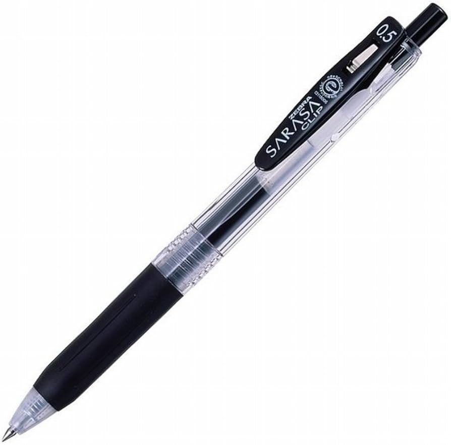 Zebra Sarasa Clip Pen 0.5 mm, Black (JJ15-BK) | Amazon (US)