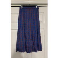 Vintage Design Options Plaid Pleated Midi Skirt School Modest 90S Size 8 | Etsy (US)