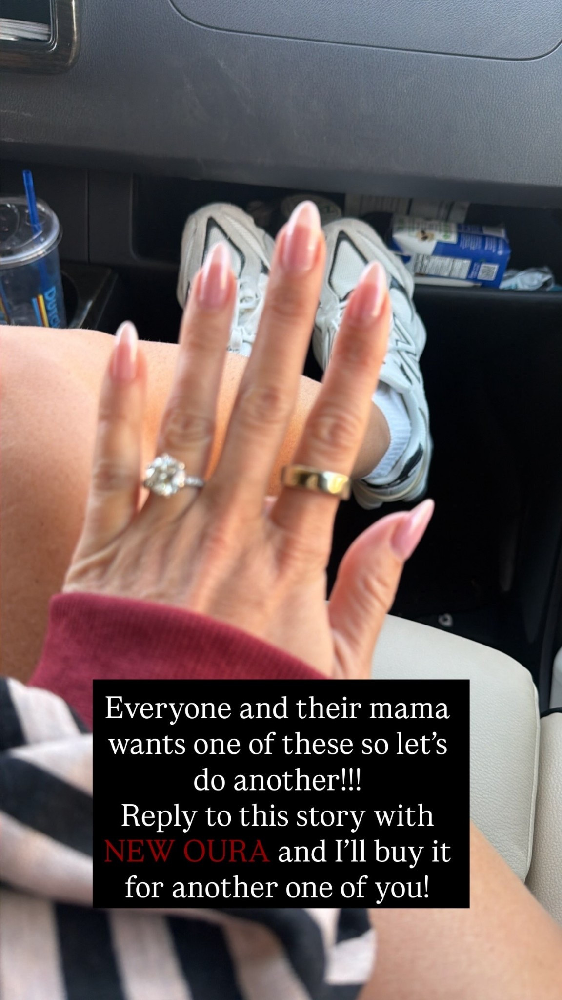 Everyone and their mama wants one of these so let’s do another!!!
Reply to this story with NEW OURA and I’ll buy it for another one of you!