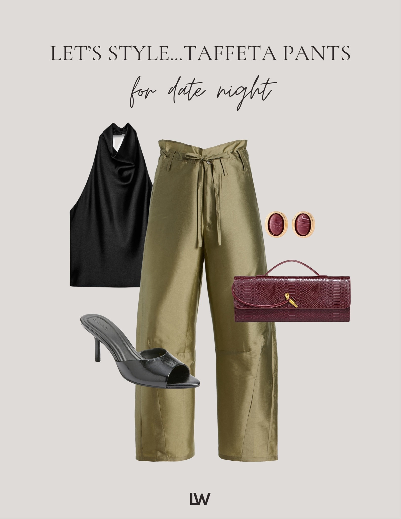 Let’s style…taffeta pants! I wear a size 1 in the pants and I’m 5’7!