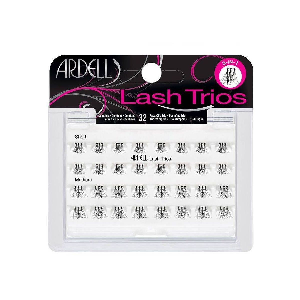 Ardell Eyelash Individual Lash Trios Black - 32ct | Target