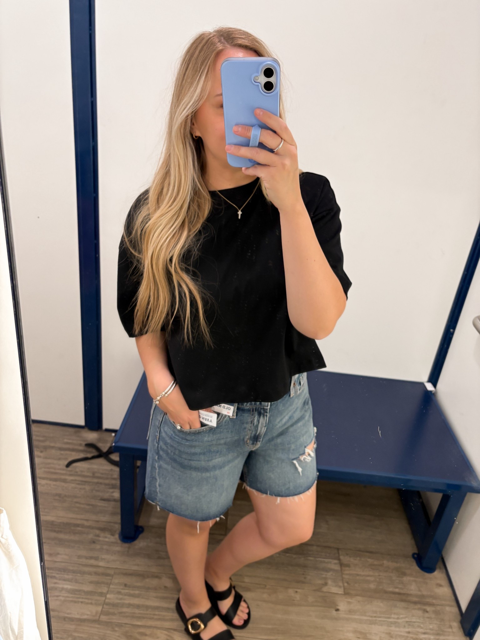 Old Navy spring break summer denim shorts crop tshirt 

#LTKmomlife #LTKSpringSale #LTKTravel