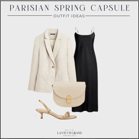 Parisian Spring Capsule
Outfit Ideas
J.Crew Slipdress
J.Crew Linen Blazer
Sèzane Claude Bag
Gold Sandals 

#LTKover40 #LTKstyletip