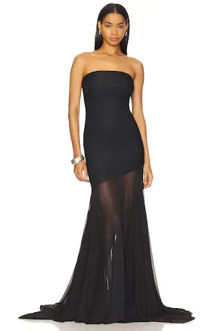 x REVOLVE Dahlia Gown in Black | Revolve Clothing (Global)