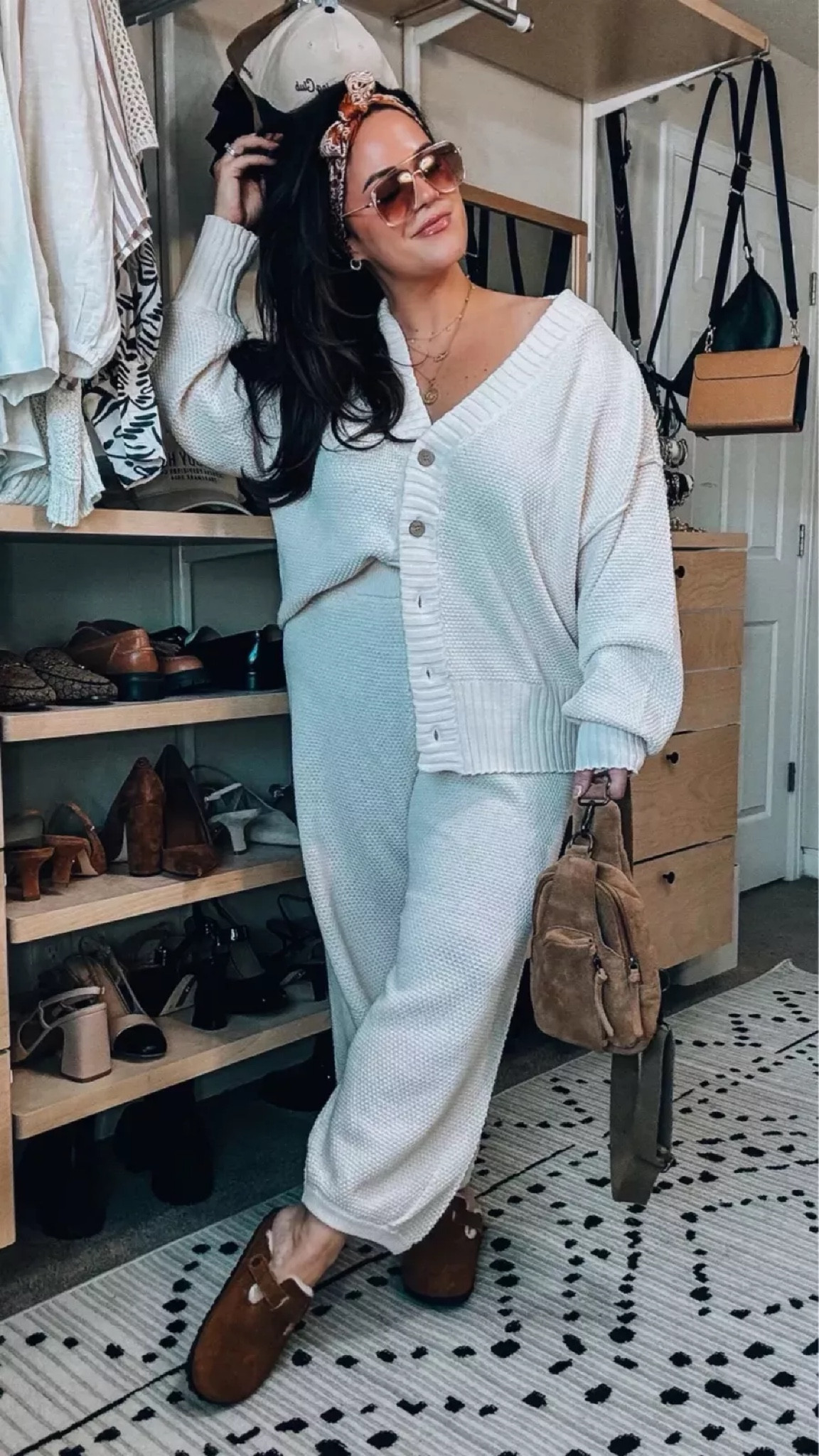 Free people spring outfit Cozy sweater two piece set xl (could have sized down to a large *runs oversized) Fave denim jacket large Sling bag

#LTKmidsize #LTKstyletip #LTKwedding