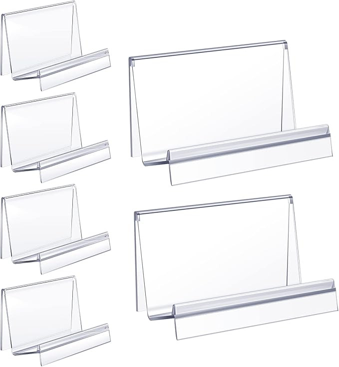 Qunclay Clear Acrylic Purse Display Stand Wallet Stand Glasses Holder and Card Holder Clutches Or... | Amazon (US)