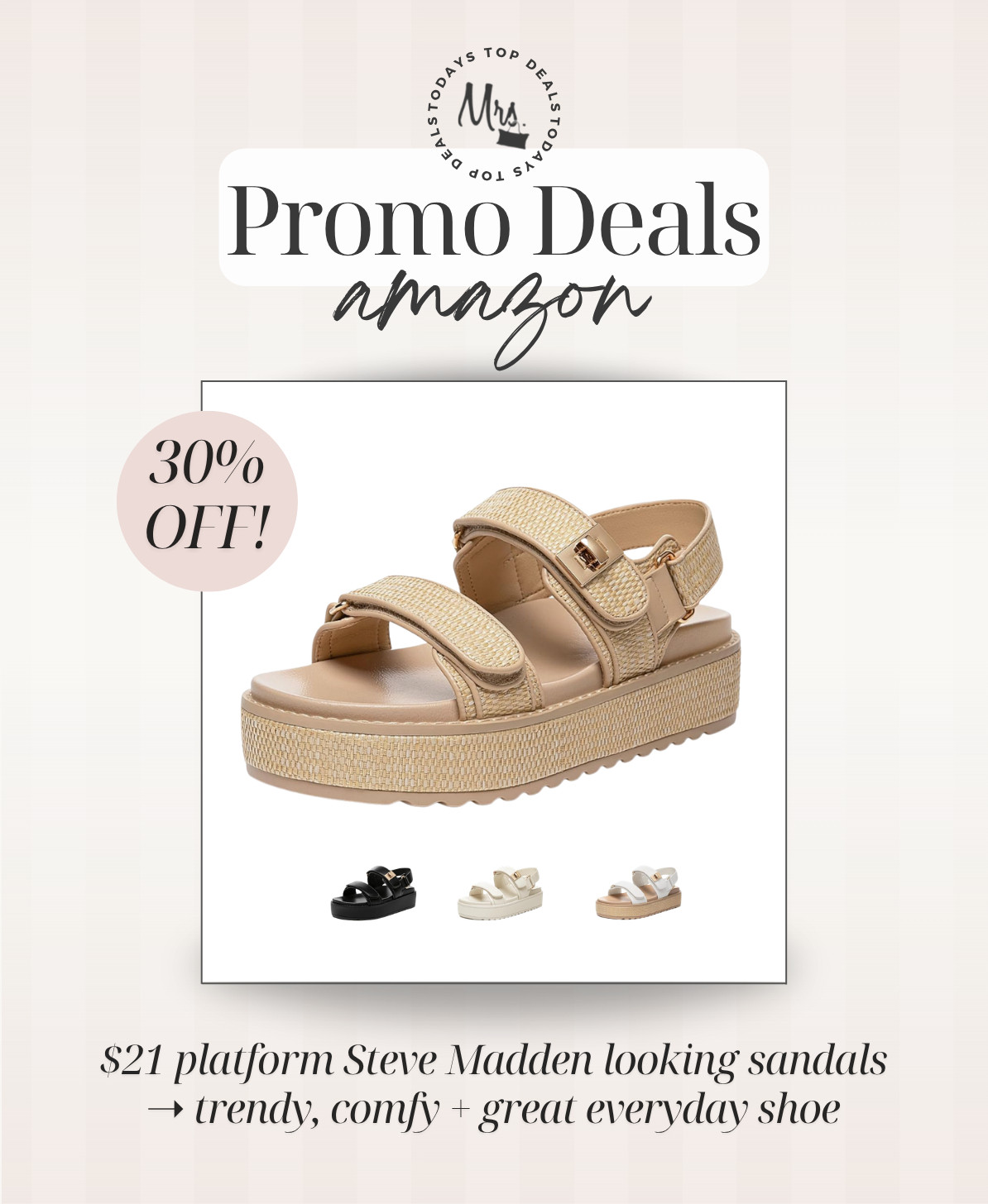 $21 platform Steve Madden looking sandals ➝ trendy, comfy + great everyday shoe! Now 30% off 

 #LTKgrwm #LTKSeasonal #LTKSaleAlert