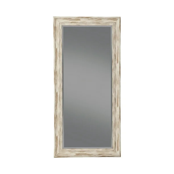 Full Length Leaner Mirror, Farmhouse Antique White Wash, 65" x 31", by Martin Svensson Home | Walmart (US)