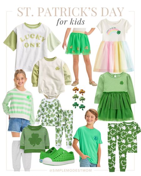 Adorable lucky fashion finds for kids for St. Patrick’s Day! 🍀 🌈 

#LTKfamily #LTKkids #LTKSeasonal