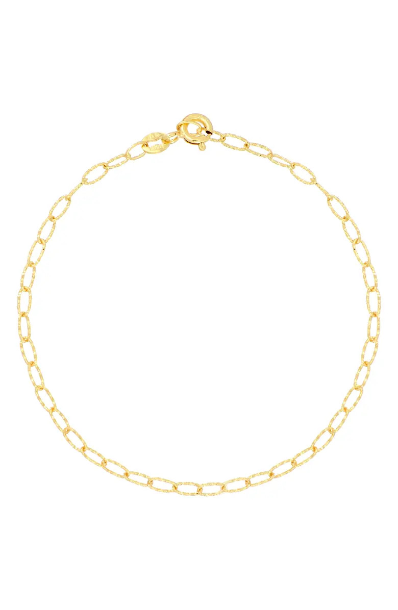 Bony Levy 14K Gold Textured Chain Bracelet | Nordstrom | Nordstrom