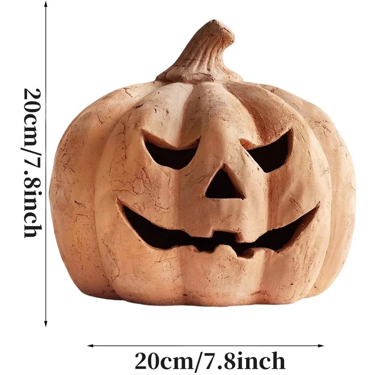 Halloween Handmade Pumpkin,Resin Pumpkin Fall Halloween Decorations Autumn Farmhouse Table Decora... | Walmart (US)