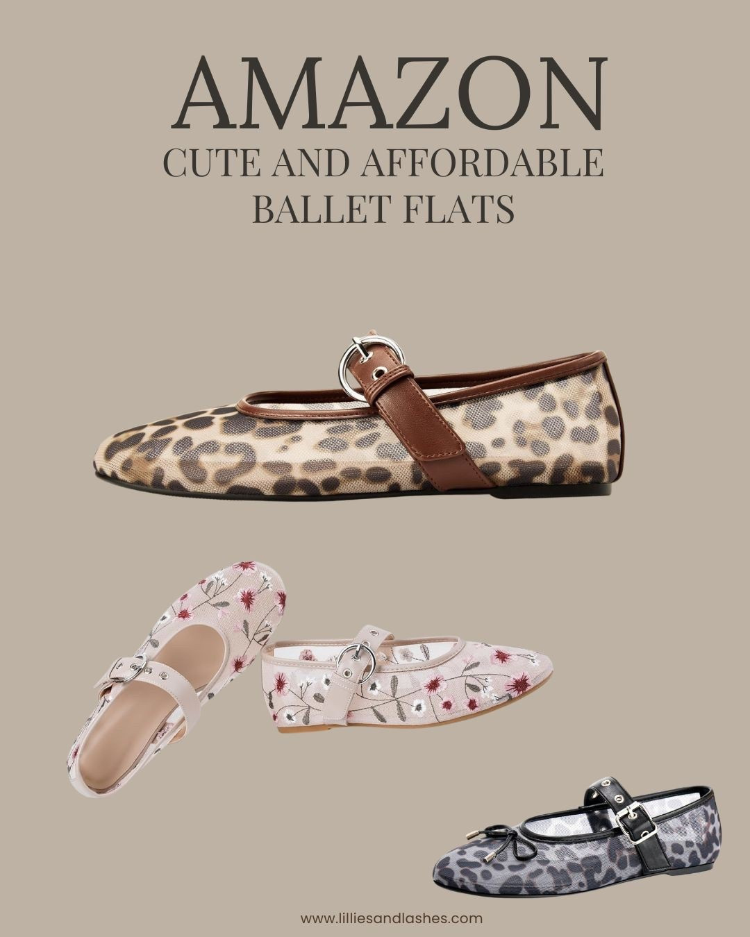 Floral and leopard mesh flats from Amazon
So cute!!

#LTKspringtrends