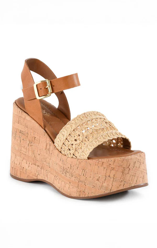 Seychelles Willow Heel ~ Natural Raffia/Tan Leather | Show Me Your Mumu