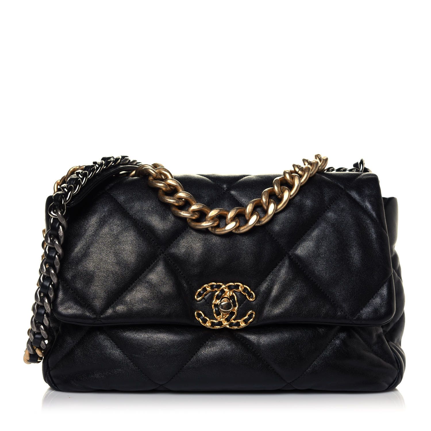 CHANEL

Lambskin Quilted Large Chanel 19 Flap Black | Fashionphile