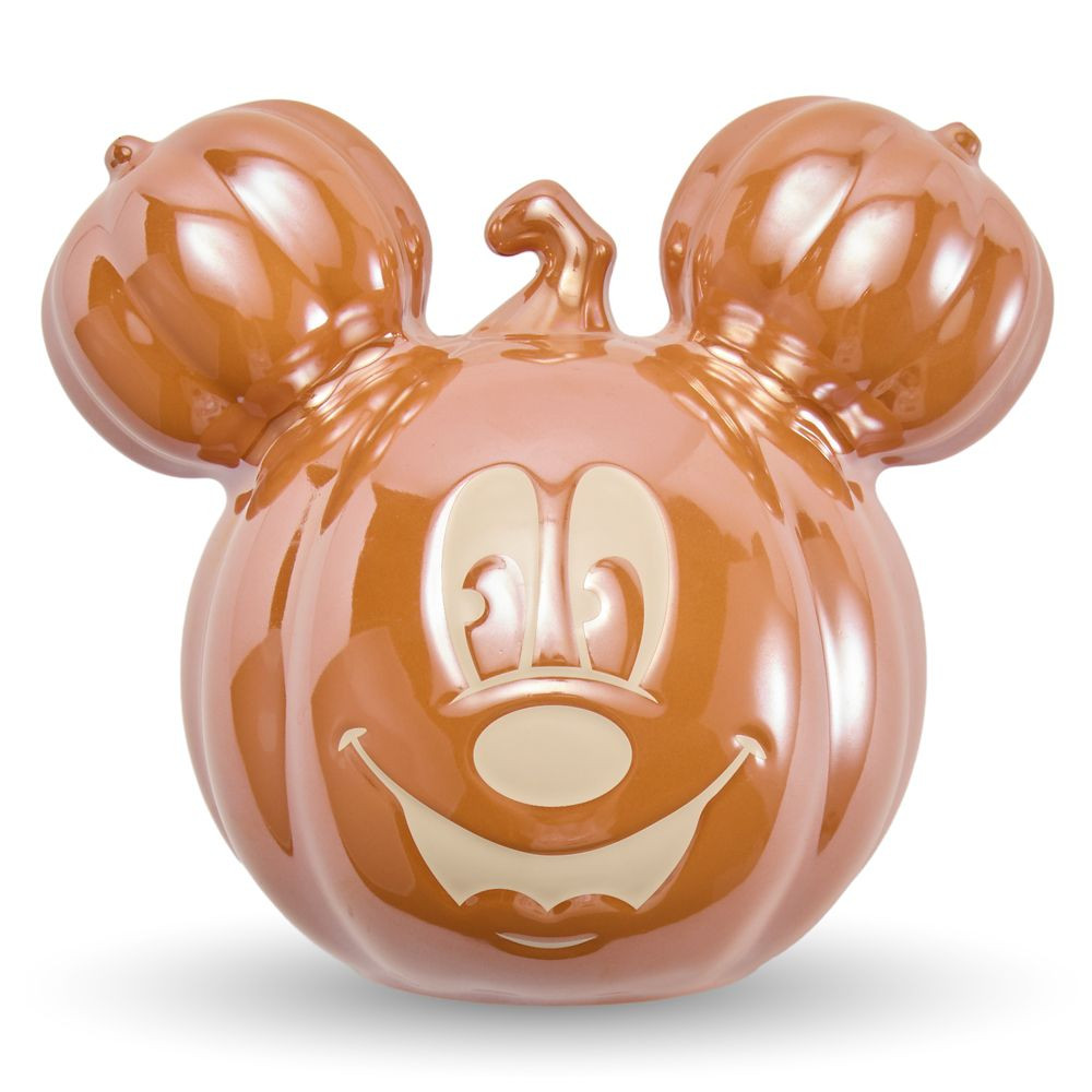 Mickey Mouse Jack-o'-Lantern Stoneware Halloween Candy Bowl