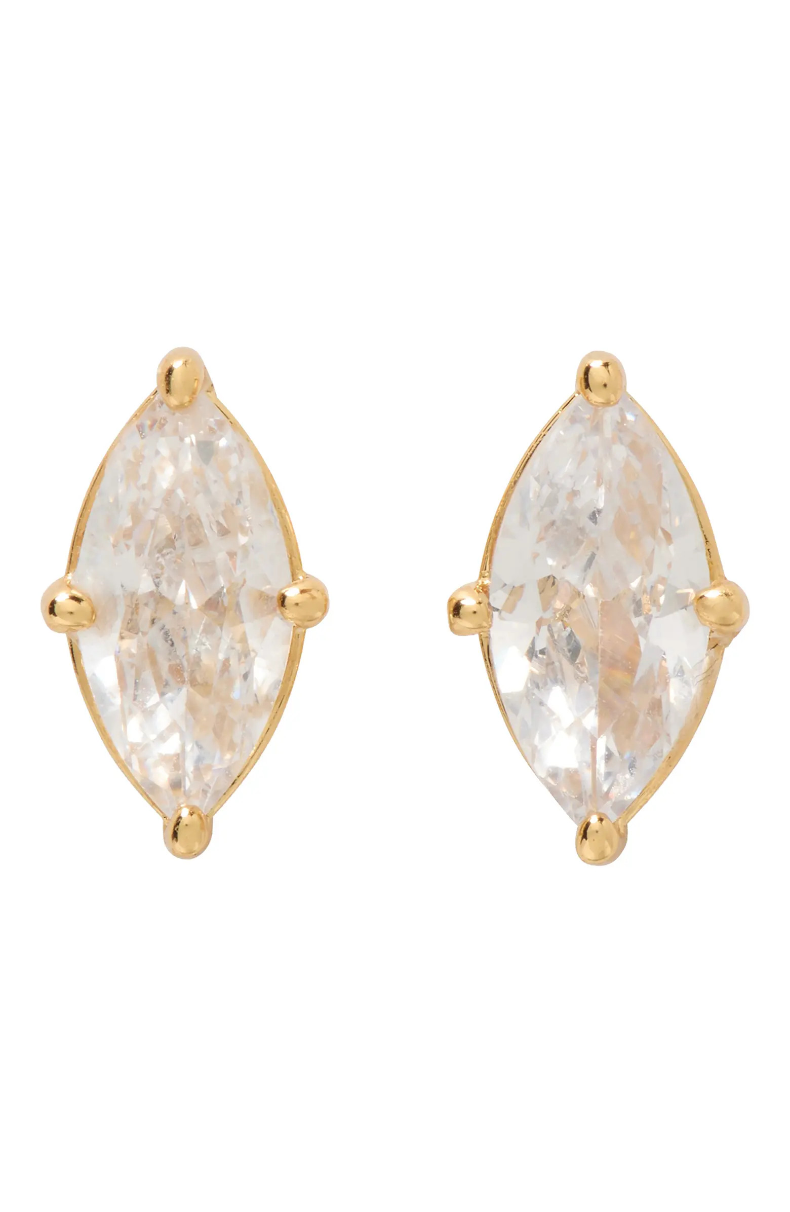 Kate Spade New York marquise cut solitaire stud earrings | Nordstrom | Nordstrom