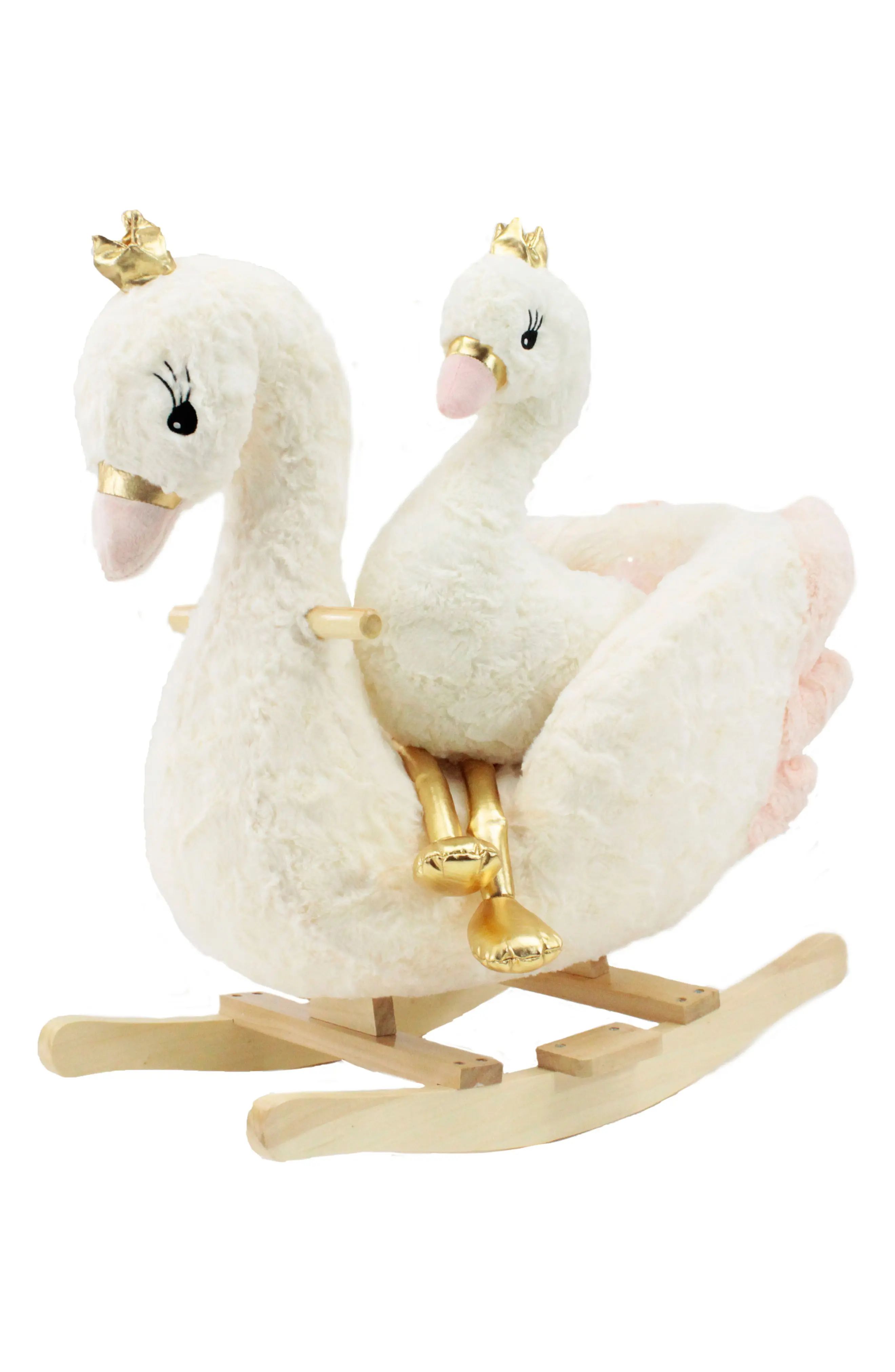 Toddler Girl's Soft Landing Darling Duo Swan Rocker & Toy Set | Nordstrom
