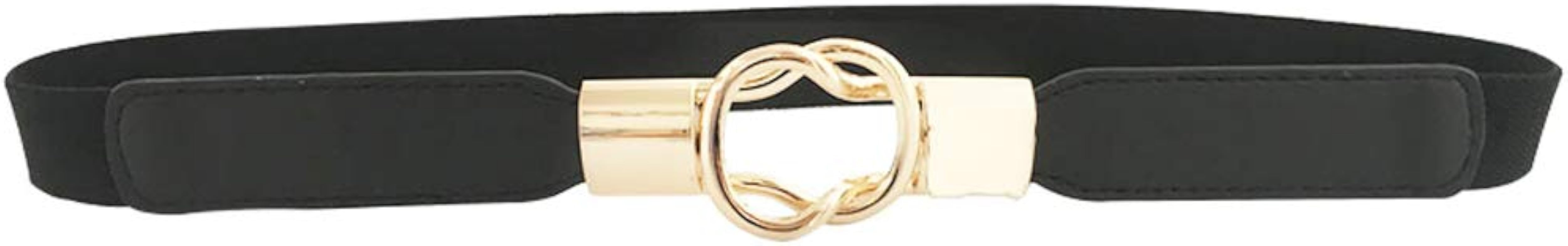 Women Skinny Elastic Waist Belt, Stretch Retro Corset Waistband for Dress | Amazon (US)