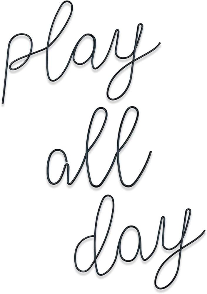 Playroom Wall Decor, Play Room Daycare Wall Decoration Play All Day Sign Play All Day Wall Decor ... | Amazon (US)