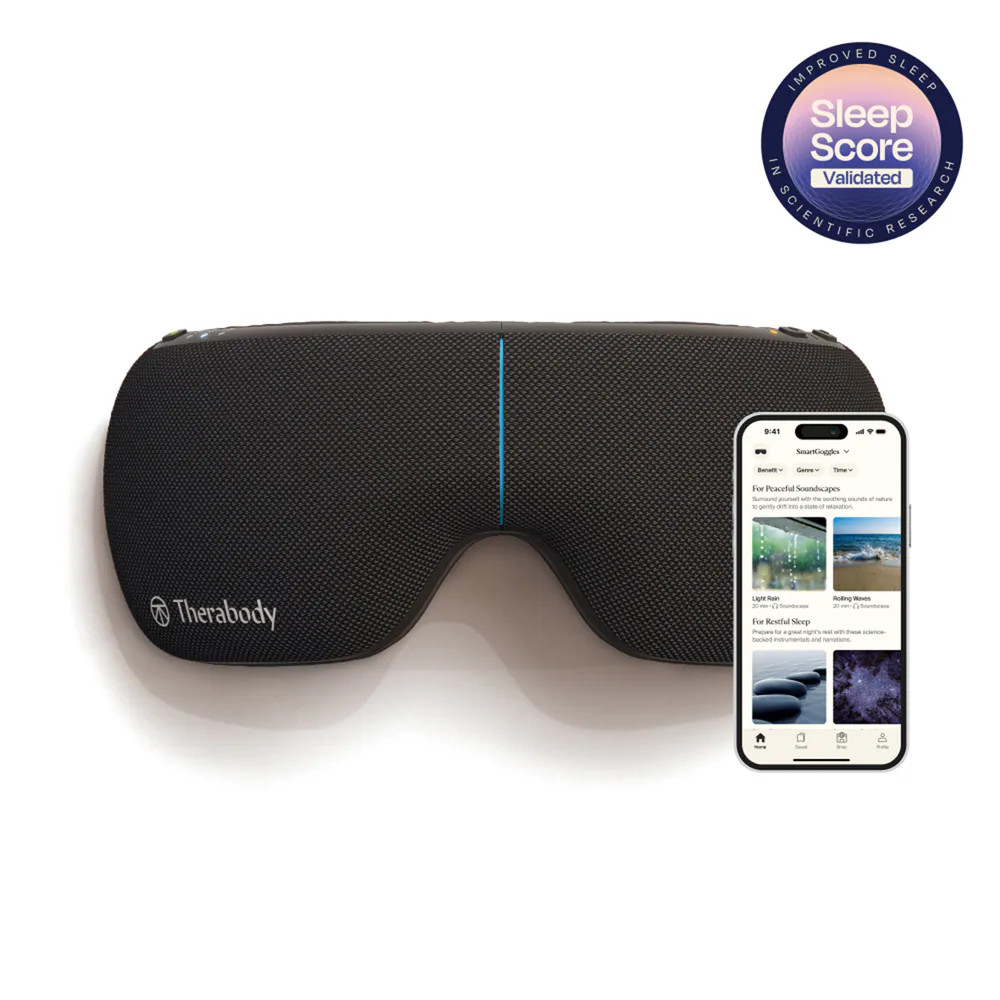 Therabody ""SmartGoggles (2nd Gen) Heated and Vibration Eye Massager"" Battery Handheld massager in Black | SG0004133-1A10 | Lowe's