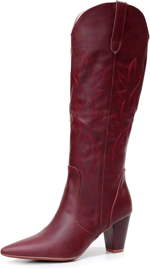 VenusCelia Women's Knee High Stretchy Fashion Boots | Amazon (US)