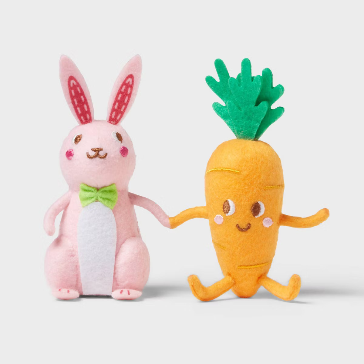 Felt Bunny and Carrot Duo Easter Figurine - Spritz™ | Target