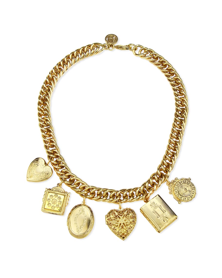 Ben-Amun Multi-Locket Necklace | Neiman Marcus