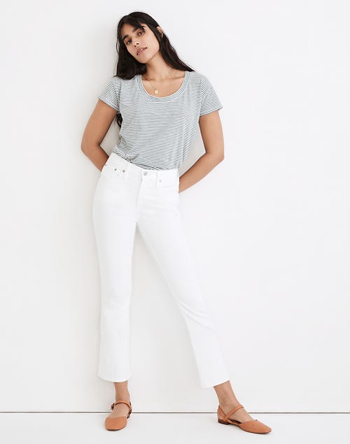 Cali Demi-Boot Jeans in Pure White | Madewell