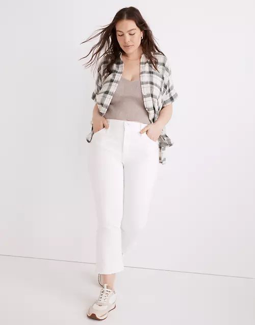 Tall Cali Demi-Boot Jeans in Pure White | Madewell