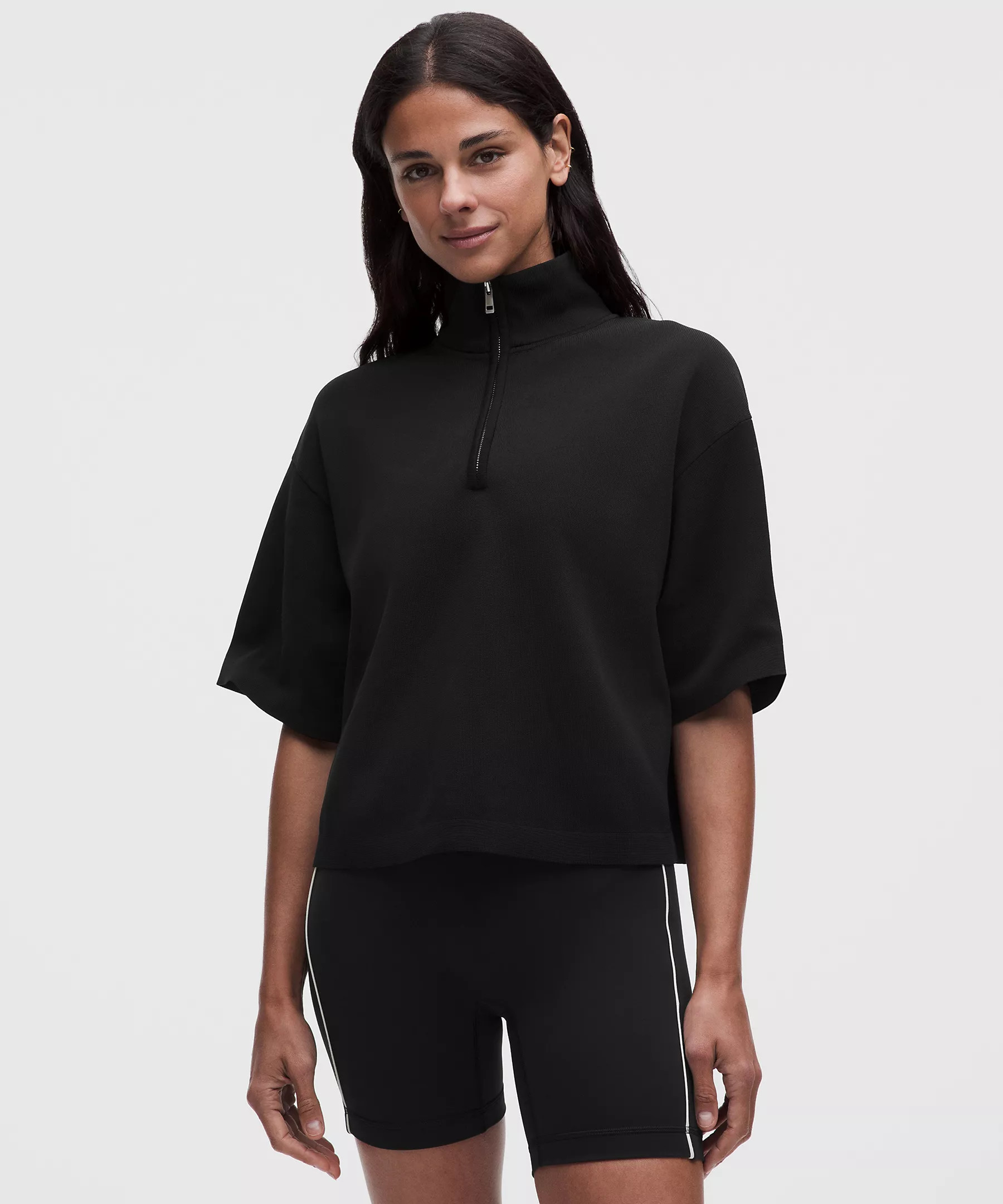 Structured Knit Half-Zip Short-Sleeve Shirt | Lululemon (US)