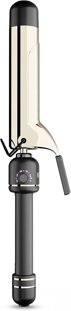 HOT Tools 24K Gold Professional 1 1/2" Extended Barrel Curling Iron with Clamp for Loose Curls - ... | Amazon (US)