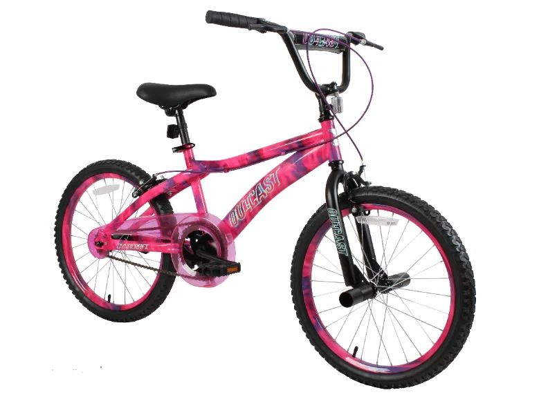 Dynacraft 20 Inch Girls Outcast Bike with Water Transfer Paint Effect, Pink/Purple - Walmart.com | Walmart (US)