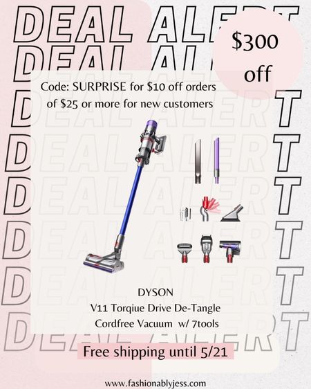 Great deal on this Dyson V11! Perfect if you’re looking for a powerful lightweight vacuum! Shop now for $300 off! 
#dyson #vacuum #homedeals #homefinds

#LTKhome #LTKsalealert #LTKFind