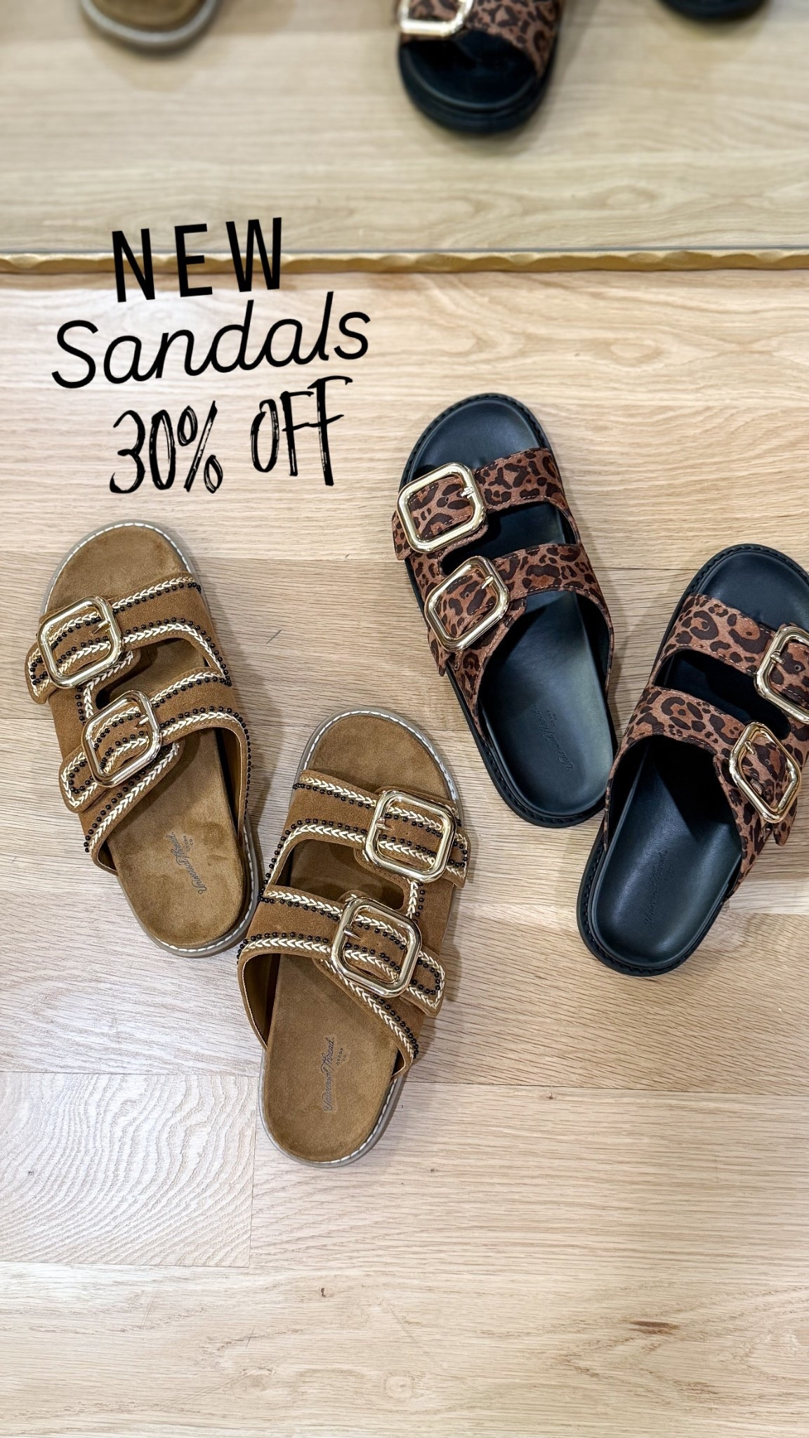 New fall sandals are 30% off right now 