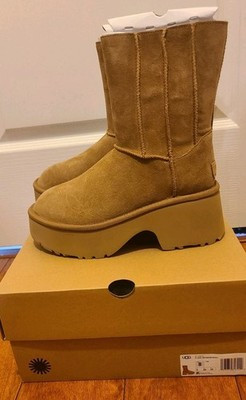 UGG Classic Women's Twin Seam New Heights Suede Platform Boots Sz 8 New In Box | eBay | eBay US