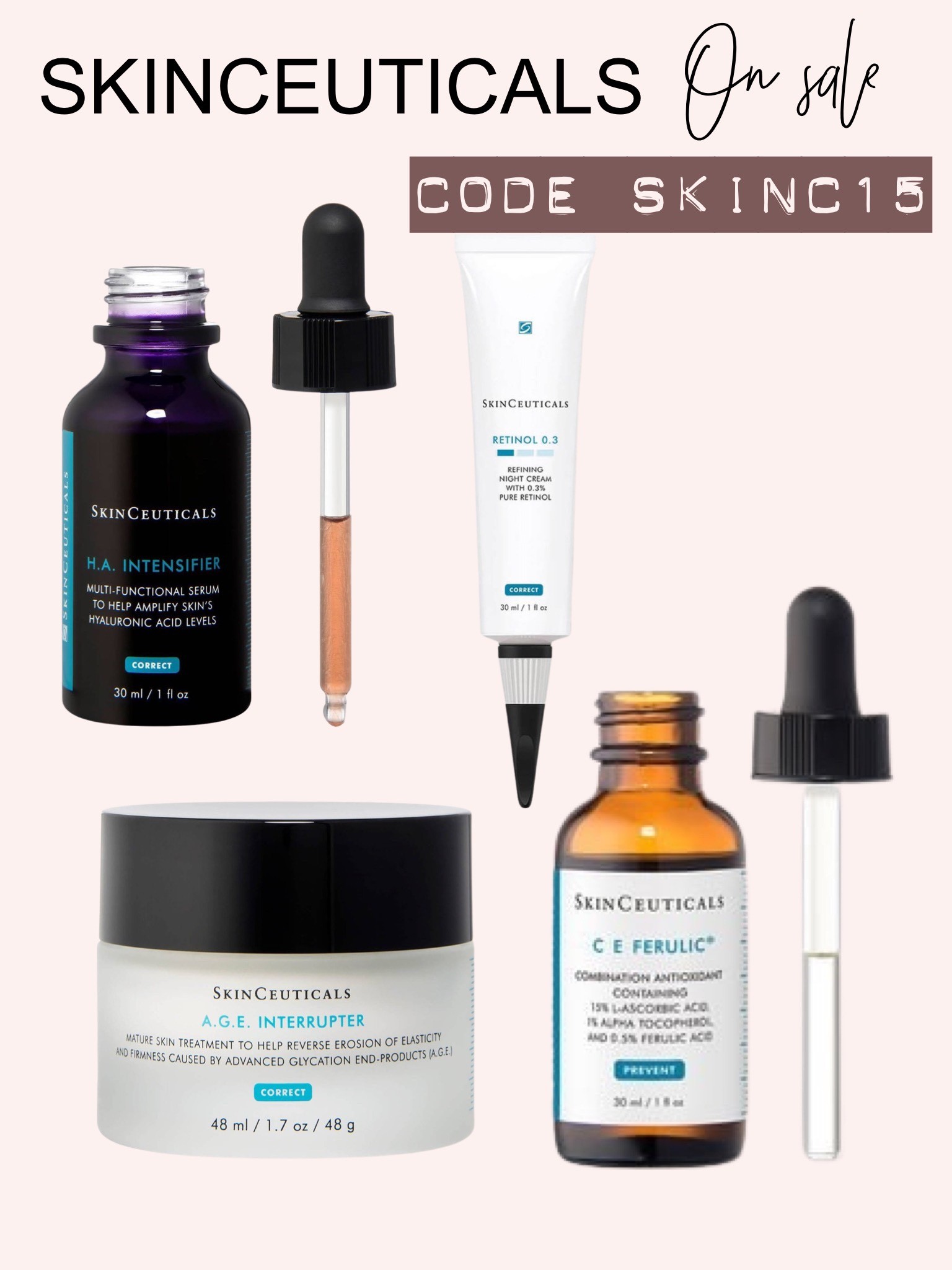 Favorite SKINCEUTICALS ok sale code skinc15

#LTKunder100 #LTKbeauty #LTKsalealert