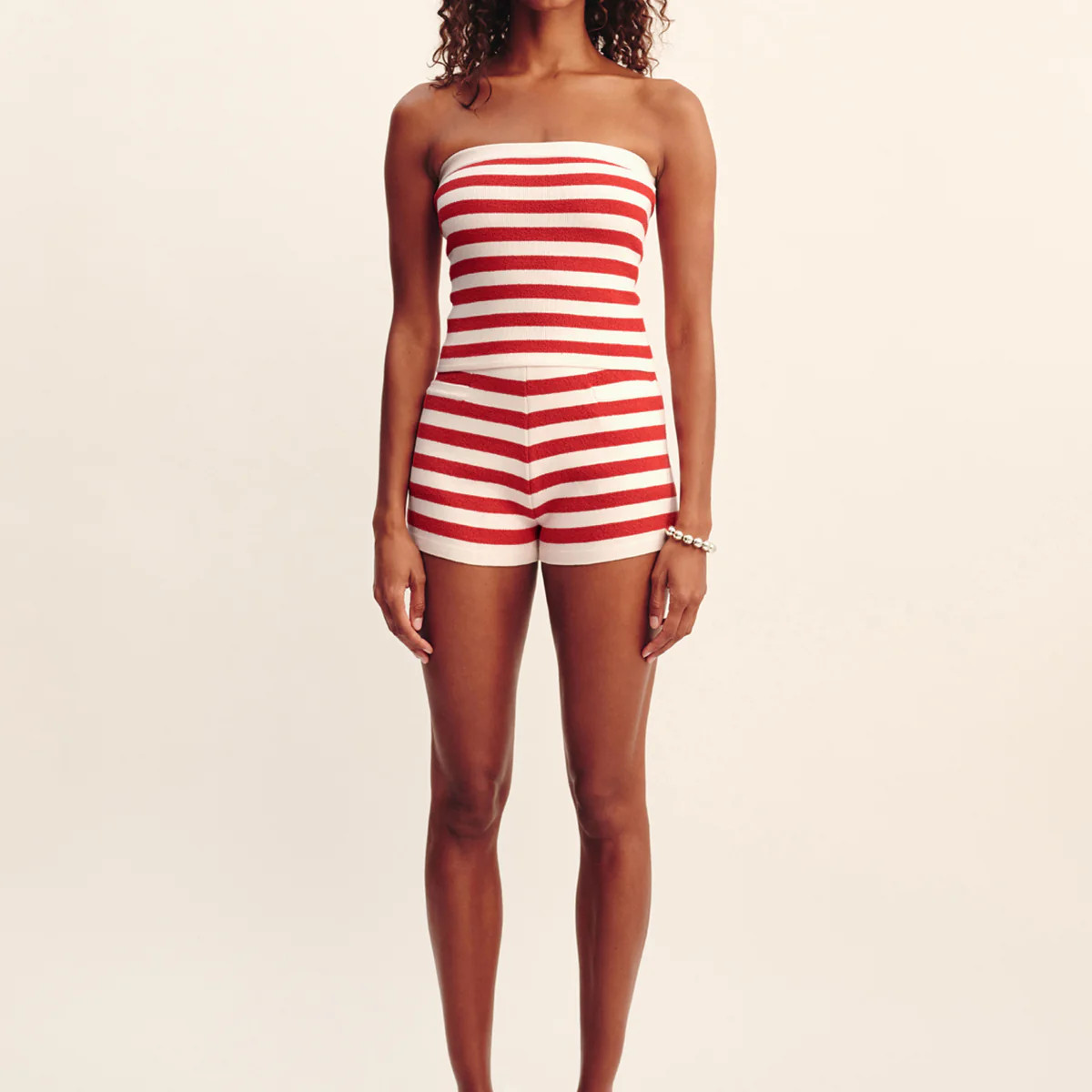 ARI SHORT - CORAL STRIPE | POSSE (US)